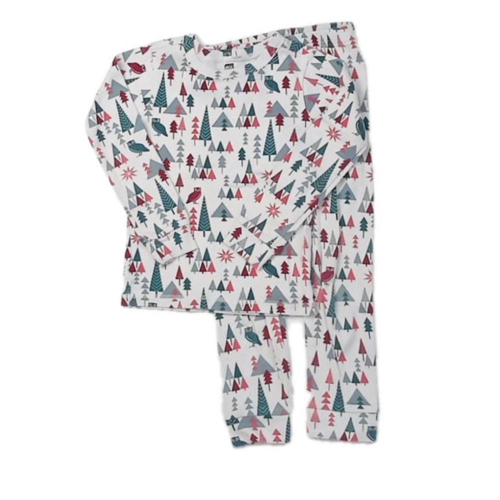 Tea Collection Boys Ivory Trees 2-piece Pajamas size: 5T